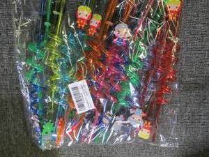 lot 130 image: 24 super hero straws reusable...
