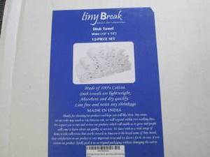 lot 135 image: tiny break dish towels 12 inch x 12...