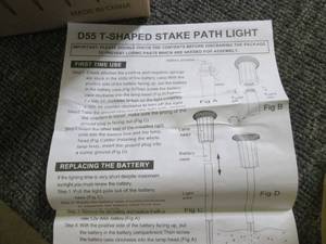 lot 138 image: t-shaped stake path light  8 pack ...