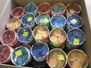 lot 243 image: box of 80 containers of various sce...