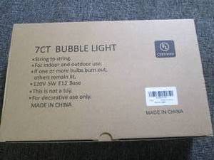 lot 273 image: new 7ct bubble light ...