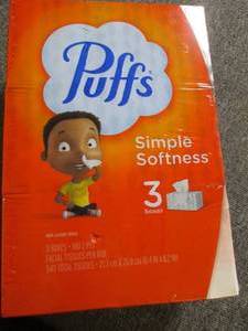 lot 351 image: 3 3 boxes of puffs  and 3 boxes of ...