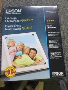 lot 364 image: box of 4 epson premium photo paper ...