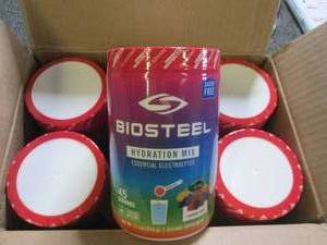 lot 390 image: 6 canisters of biosteel hydration m...