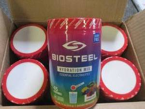 lot 391 image: 6 canisters of biosteel hydration m...