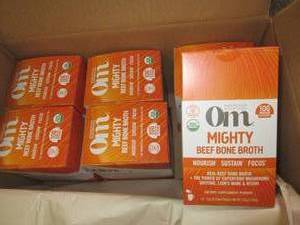 lot 404 image: case of 6 mighty beef bone broth wi...