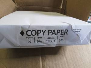 lot 310 image: 5 reams of 8 12 x 11 inch white co...