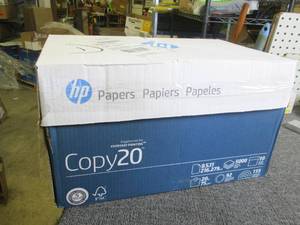 lot 312 image: case of HP 8.5x11 inch copy paper 5...