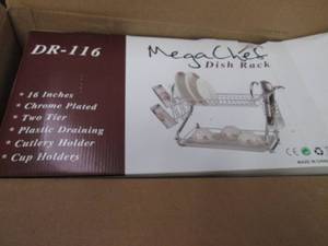 MegaChef Dish Rack open box, assemb...