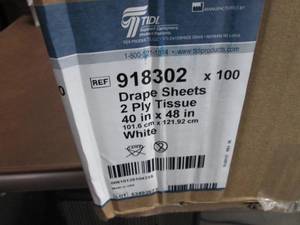 Case of 100- 2 ply Tissue Drape She...
