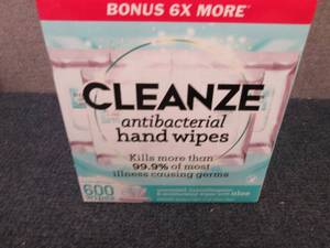 600 Ct Cleanze Antibacterial Hand W...