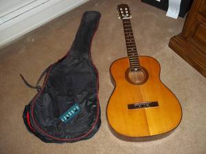 lot 42 image: Guitar in zippered case...