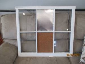 lot 114 image: Decorative Re-purposed window with ...