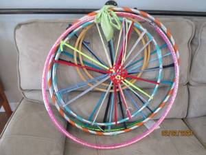 lot 115 image: (6) Hula and other Hoop frames make...