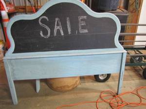 lot 69 image: Chalkboard Sign. Perfect for events or announcements indoors or out