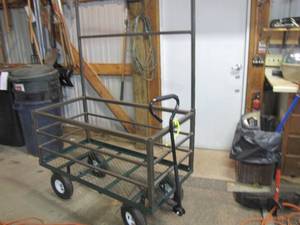 lot 72 image: Industrial style heavy duty reinforced wagoncart