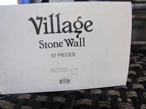 lot 235 image: Department 56 Collectible 12pc Village Stone Wall, new in original box