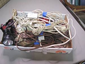 lot 248 image: Large lot of electrical and Extension Cords