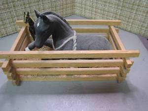 lot 273 image: Vintage Toy horse and fenced farm pen