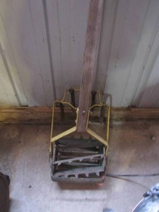 lot 304 image: Vintage walk-behind garden cultivator