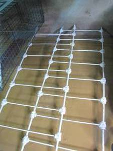 lot 341 image: Vintage Wrought iron siderails formerly used for a babys crib