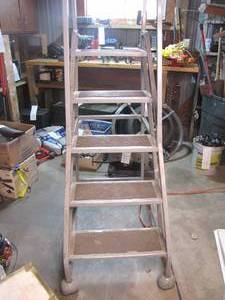 lot 371 image: Heavy duty metal staircase ladder