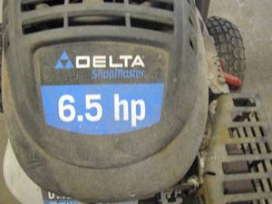 lot 0001A image: Delta Shop Master 6.5hp 2450PSI 2.2-gallon pressure washer. Check out pics