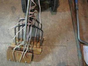 lot 401 image: (3) Vintage Ice Fishing Spears