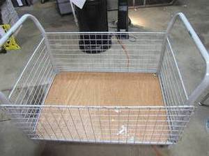 lot 429 image: Large Industrial Style Hamper Cart-Hauler will definitely make your life easier