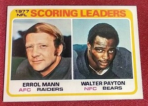 lot 5 image: 1978 Scoring Leaders Walter Payton Card