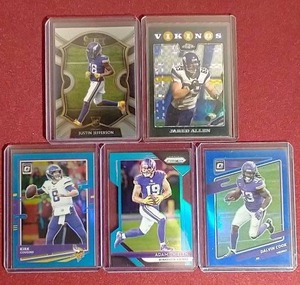 lot 9 image: Killer Vikings Card Lot - Rookie, #d Prizms, Etc