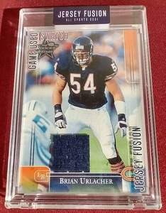 lot 15 image: Jersey Fusion Brian Urlacher Game-Used Jersey Card