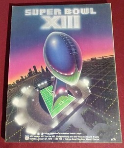 lot 55 image: Super Bowl XIII Program - Steelers vs. Cowboys 1979