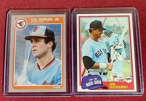 lot 68 image: (2) HOFer Baseball Cards