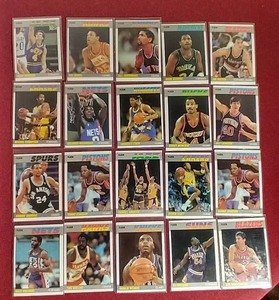 lot 72 image: (20) 1987 Fleer Basketball Cards