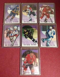 lot 88 image: (7) 1994 Fleer Hockey Insert Cards - Several Big Names