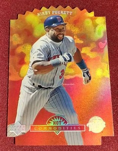 lot 94 image: 1996 Upper Deck Hot Commodities Kirby Puckett Insert