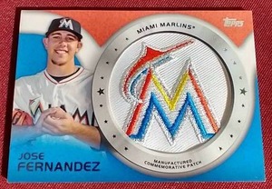 lot 103 image: 2014 Jose Fernandez Patch Card