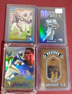 lot 112 image: (4) Numbered Vikings Star Cards