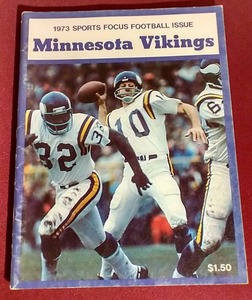 lot 115 image: 1973 Sports Focus Minnesota Vikings Magazine