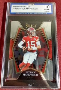 lot 120 image: 2021 Select Premier Level Patrick Mahomes - ISA 10