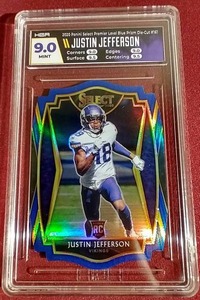 lot 127 image: Slabbed 2020 Select Premier Level Prizm Justin Jefferson Rookie Card