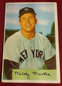 lot 129 image: 1954 Bowman Mickey Mantle - WOW
