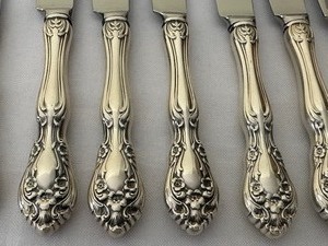 lot 8A image: (10) Alvin Chateau Rose Sterling Silver Spreaders