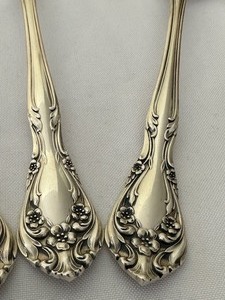 lot 8B image: Three Alvin Chateau Rose Sterling Silver Serving Spoons