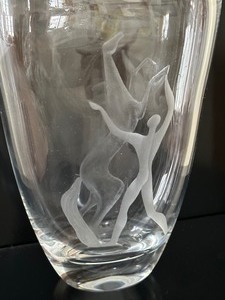 lot 19 image: Vintage Konstglas Etched Vase