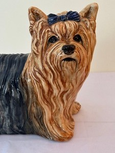 lot 67 image: Ceramic Yorkshire Terrier Figurine