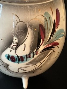 lot 9A image: Vintage Mid Century Modern Sascha Brastoff Covered Jar