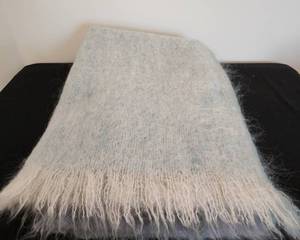 lot 56 image: Irish Handwoven Mohair-Blend Throw