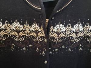 lot 59 image: Black Wool Dale of Norway Cardigan